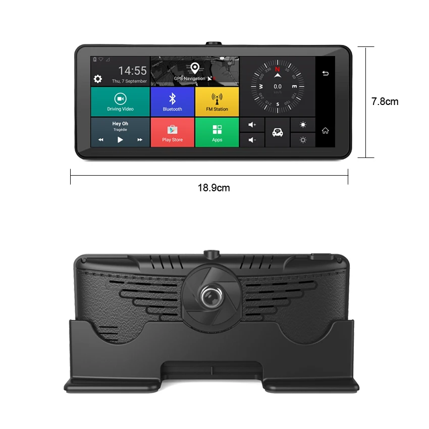ANSTAR 1080P HD 4G Wi Fi dvr камера Android 5 1 gps навигации ADAS удаленного мониторы видеокамера