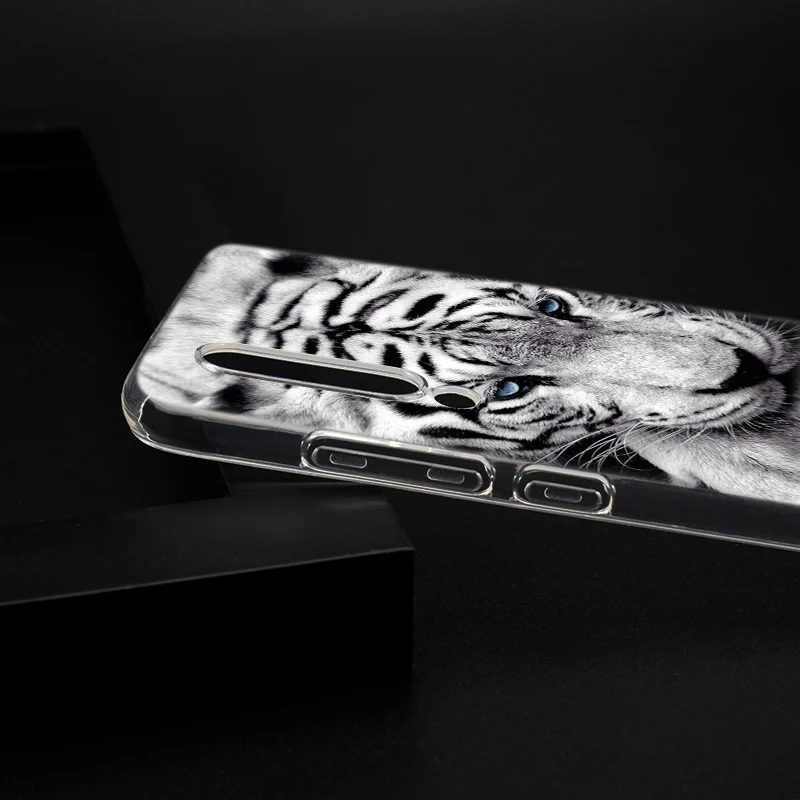 Hot Animal tiger Silicone Case For Xiaomi Pocophone F1 9T 9 9SE 8 A2 Lite A1 Mix3 Redmi K20 7A Note 4 4X 5 6 7 Pro S2 Cover | Мобильные