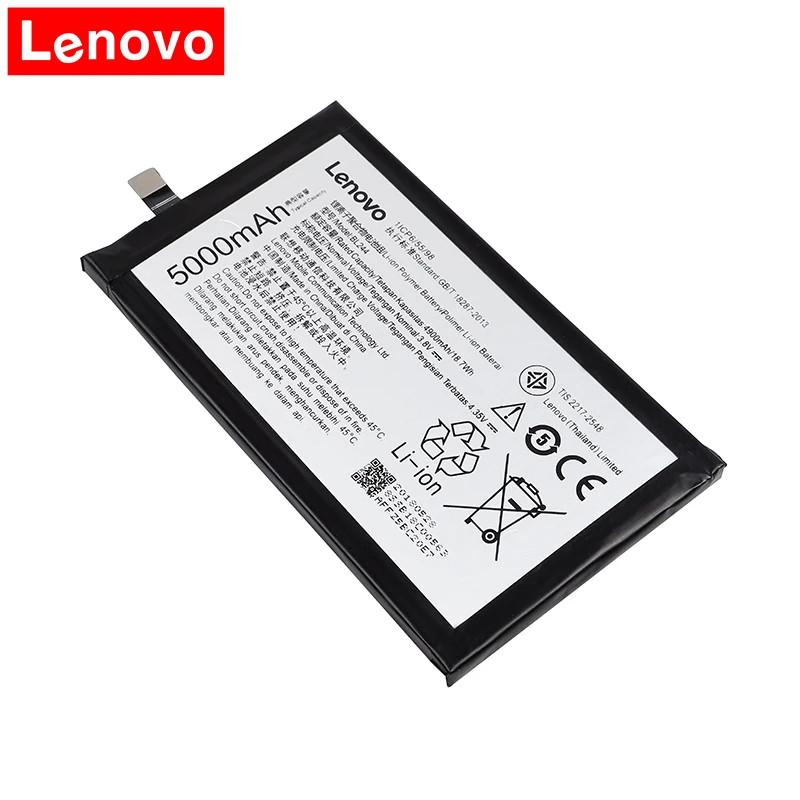 Оригинальный аккумулятор BL244 для Lenovo Vibe P1A42 P1C58 P1C72 P1 2018 3 8 В 5000 мАч литий-ионный