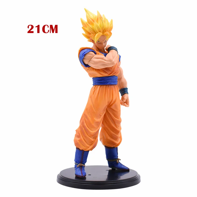 NO BOX 15-21 см Dragon Ball Z Goku Vegeta фигурка Супер Saiyan Son Gokou ПВХ Коллекционная модель игрушки для рождественского подарка с коробкой - Цвет: NO BOX