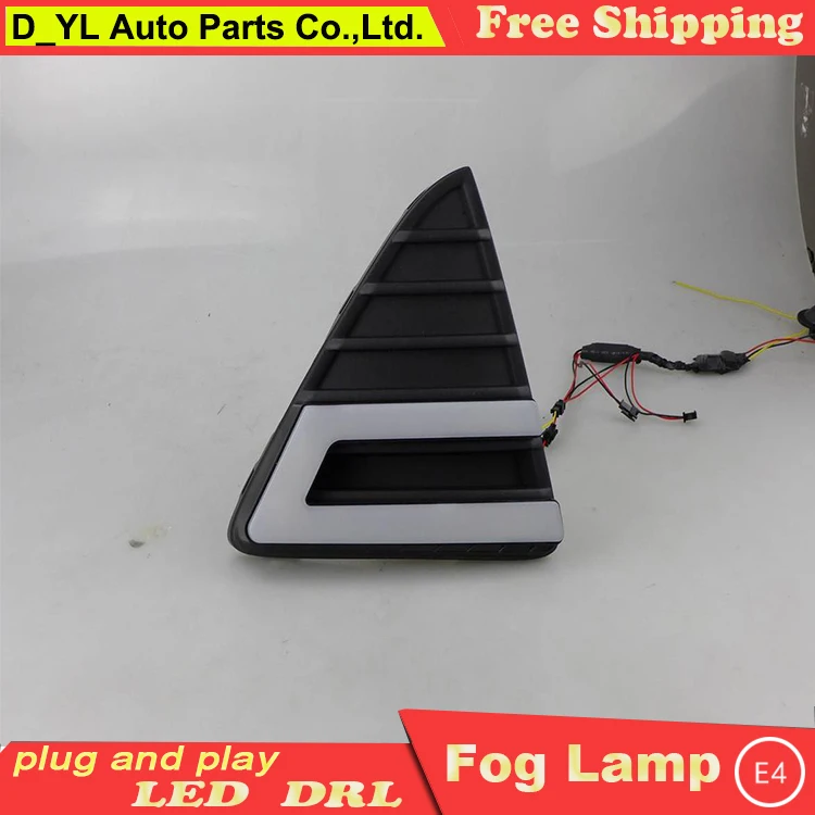 Car styling For Ford Focus 2012-14 LED DRL High brightness guide led fog lamps daytime running lights C style | Автомобили и