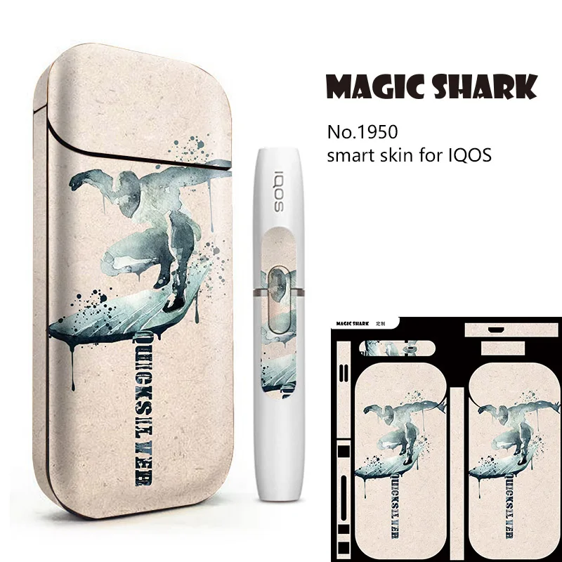 Magic Shark Super Hero Thor Hunk Bat Man E наклейка на сигарету чехол для IQOS 2 4 Plus p|Наклейки