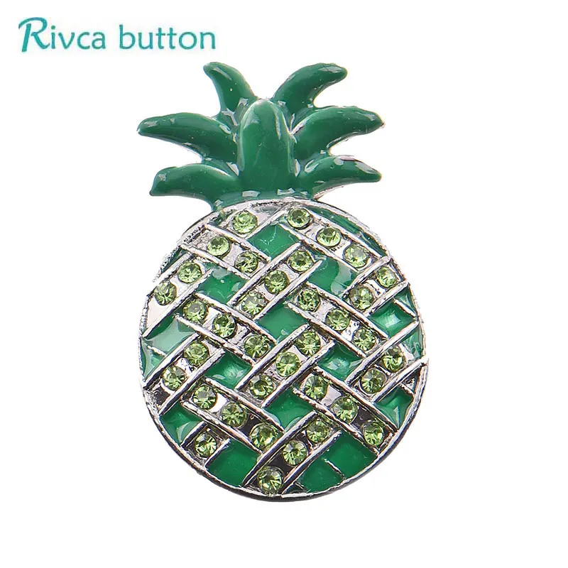 D04319 Rivca украшение с защелкой Сделай Сам 18 мм ананас имбирь бусины кнопки подходят