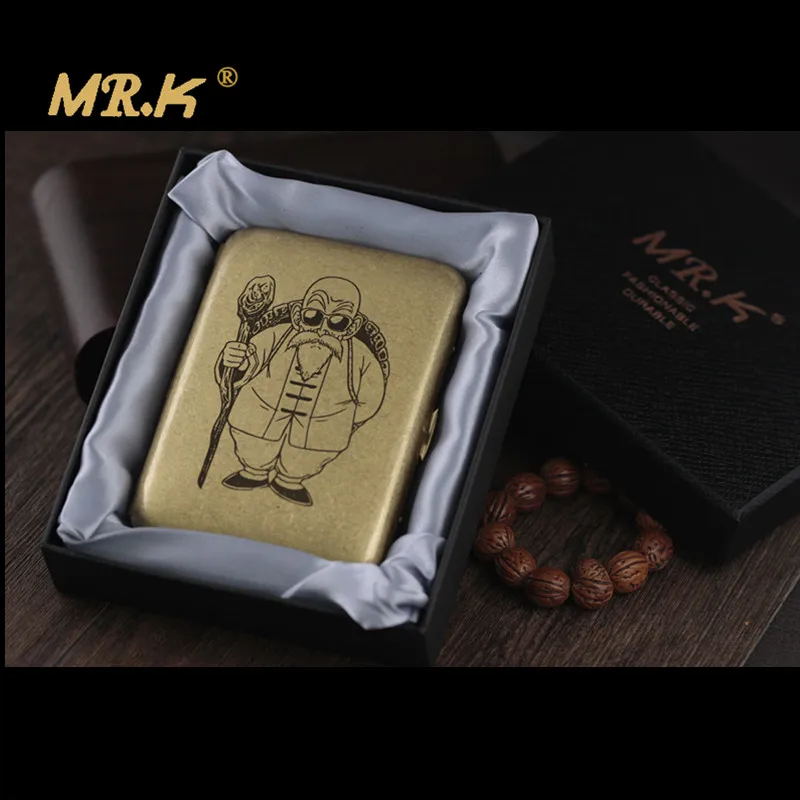 MR. K 016 Винтажный стиль Dragon Ball Мастер Роши Гоку Мужской чистой меди 16 портсигар для сигарет аксессуары для курения дымовая Коробка Чехол