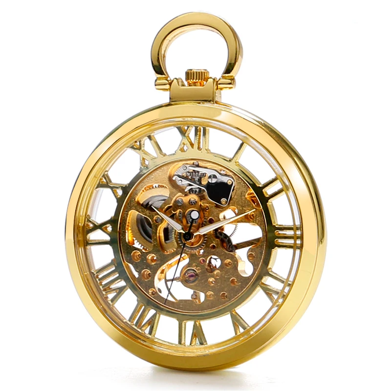 Элегантные карманные часы золотая цепочка-брелок Подвеска для мужчин Античный
