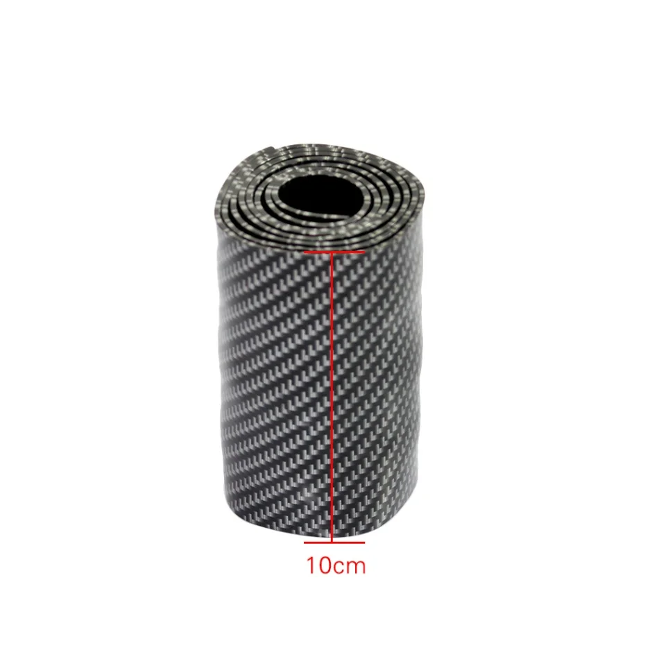 10cm Width 1M Накладка на порог двери автомобиля 1 м 5-10 см из углеродного волокна стиль порога Шаг защитная полоса наклейки пластина анти-удар панель протектор - Цвет: 10cm Width 1M