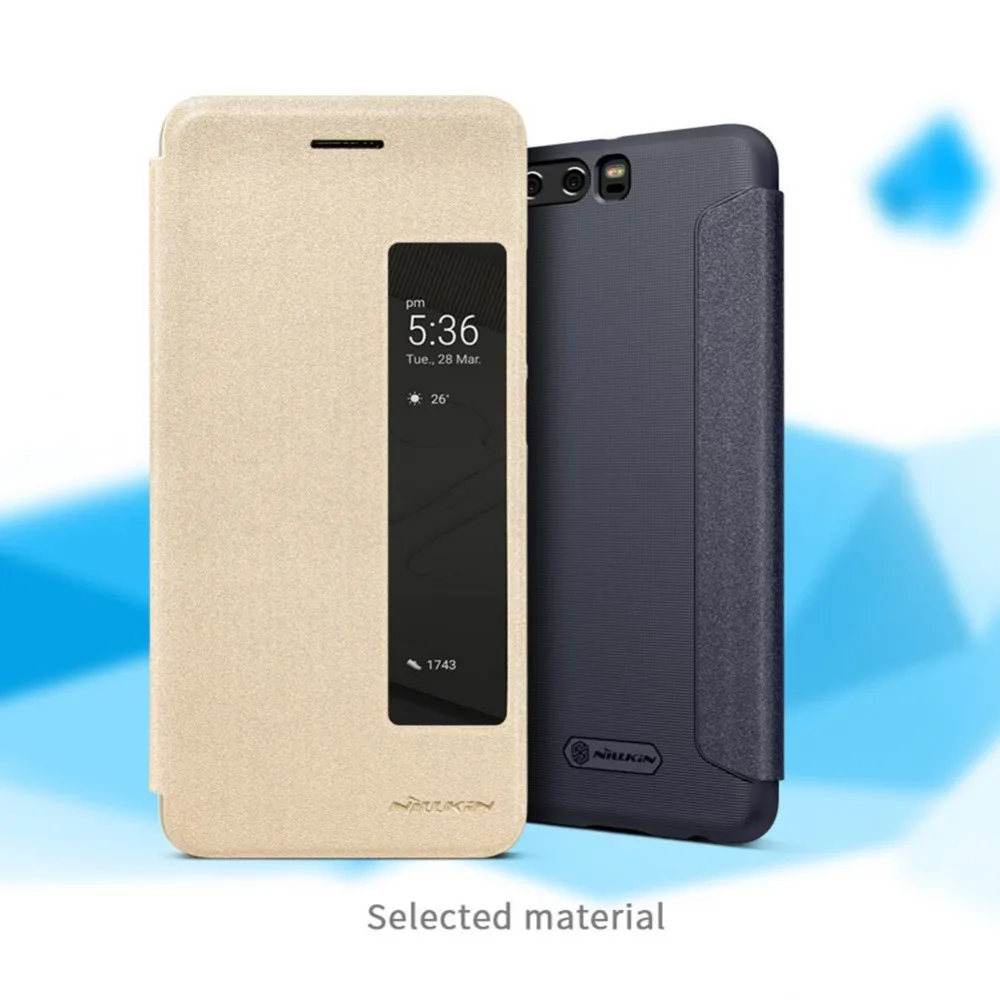 Чехол для Huawei P10 Plus серия NILLKIN Sparkle пластиковый чехол из искусственной кожи