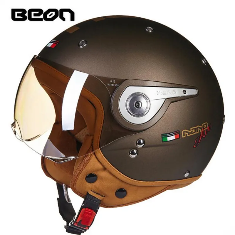 Шлем BEON 110A для мотоцикла электрического автомобиля скутера летняя Половина