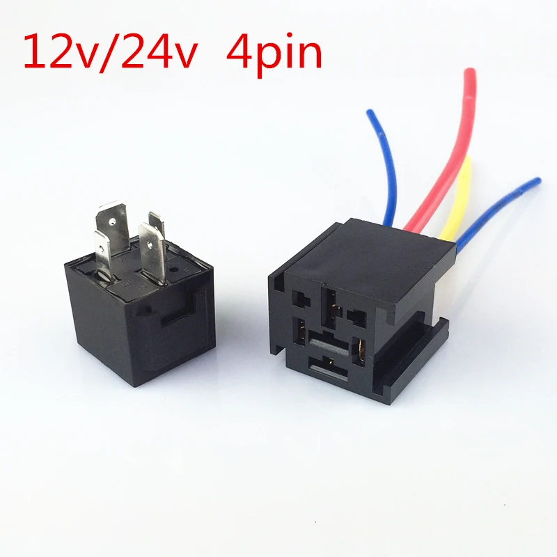 Высококачественное автомобильное реле + релейные розетки с проводом 11AWG 4