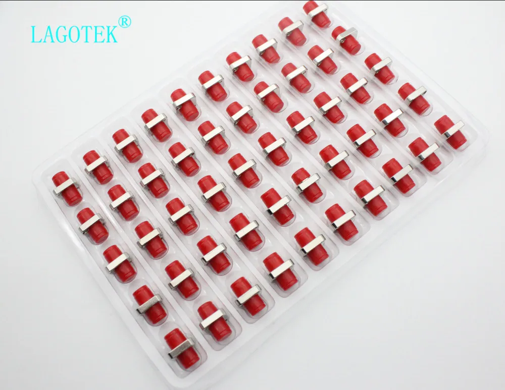 50 шт. волоконно-оптический адаптер FC UPC Тип D квадратный волоконно-фланцевый