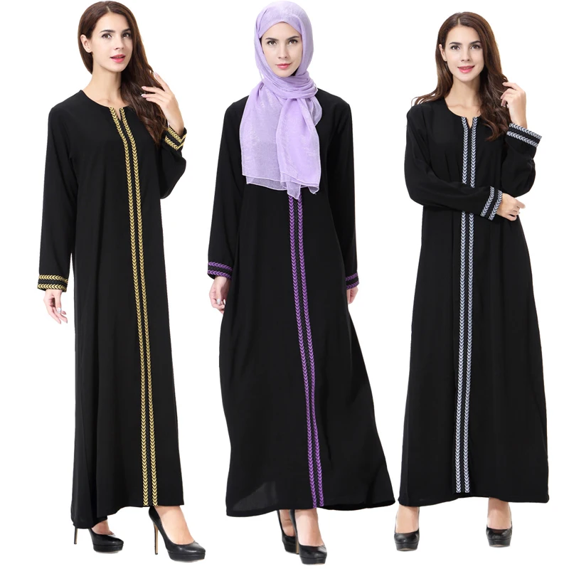 Длинное льняное платье индейка Индонезия кафтан абайя Дубай мусульманский Макси