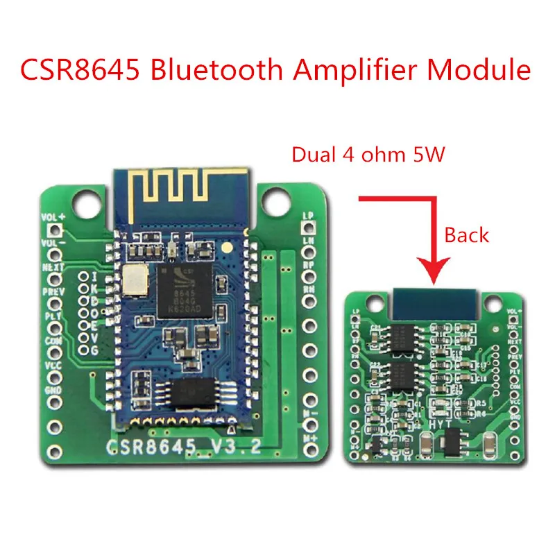 5 Вт + Bluetooth 4.0 Усилители домашние доска CSR8645 aptX APT X модуль стерео ресивер Динамик