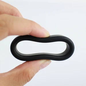 Wholesale adult sex toys of delay ejaculation cock ring for men, 10pcs/lot silicone material penis cock ring with black color
