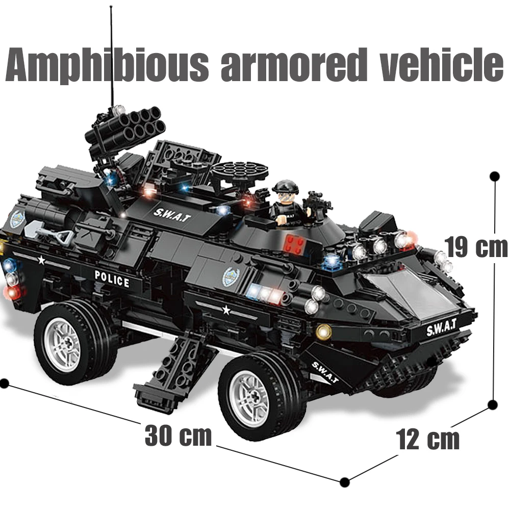 Legoed SWAT город полицейских военные строительные блоки совместимы с технические