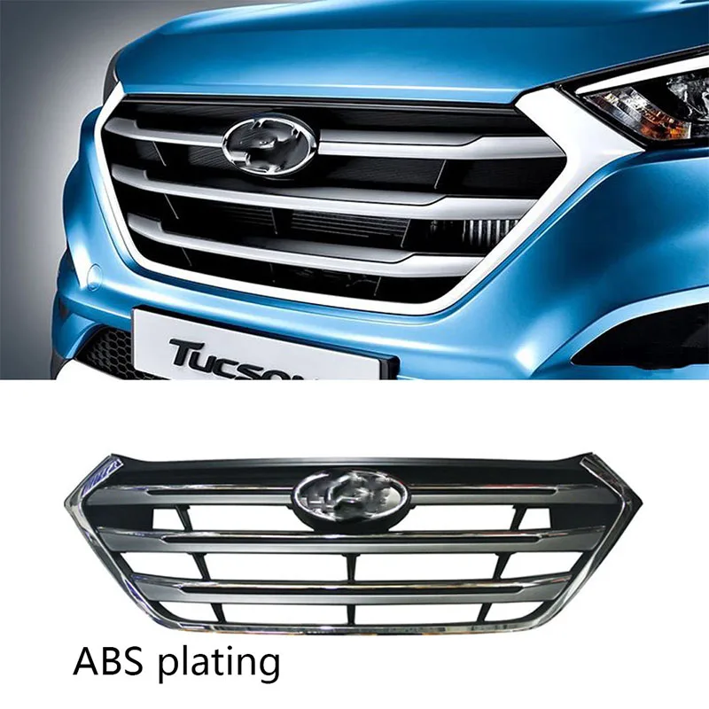 Натуральная решетка радиатора спереди для Hyundai Tucson- [86350d3100cr] переднего бампера Решетка/логотипом/ABS покрытие 86350-d3100