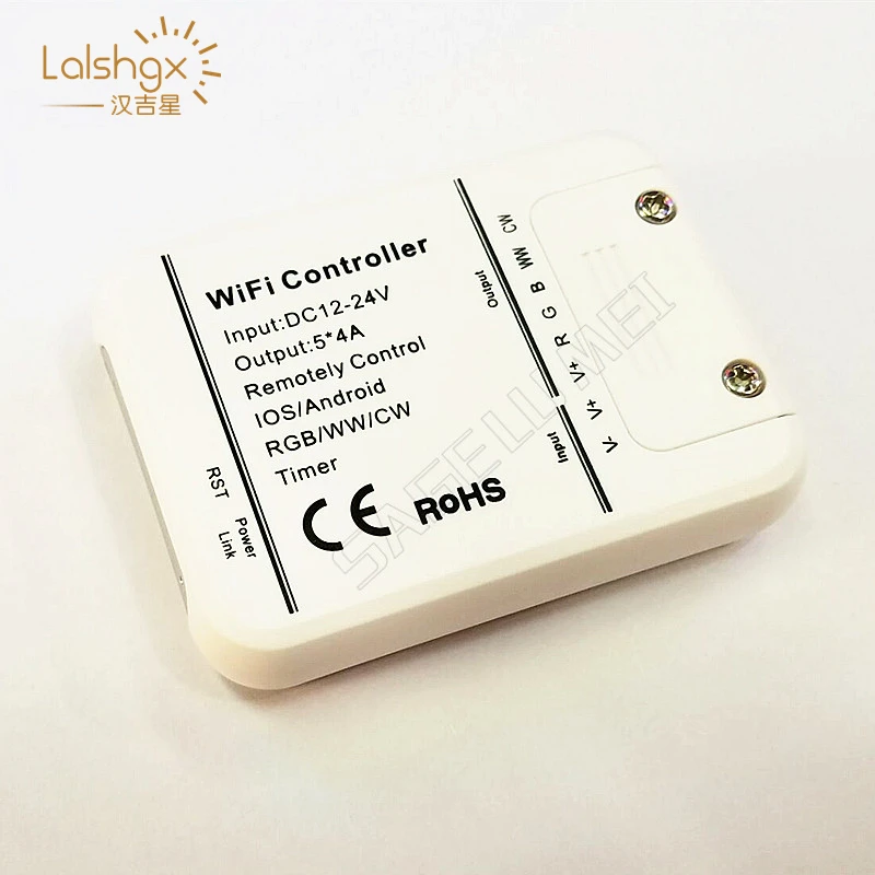 16 миллионов цветов Wifi 5 каналы RGBW/WW/CW Светодиодный контроллер смартфон управление музыкой и таймером режим magic home wifi светодиодный контроллер