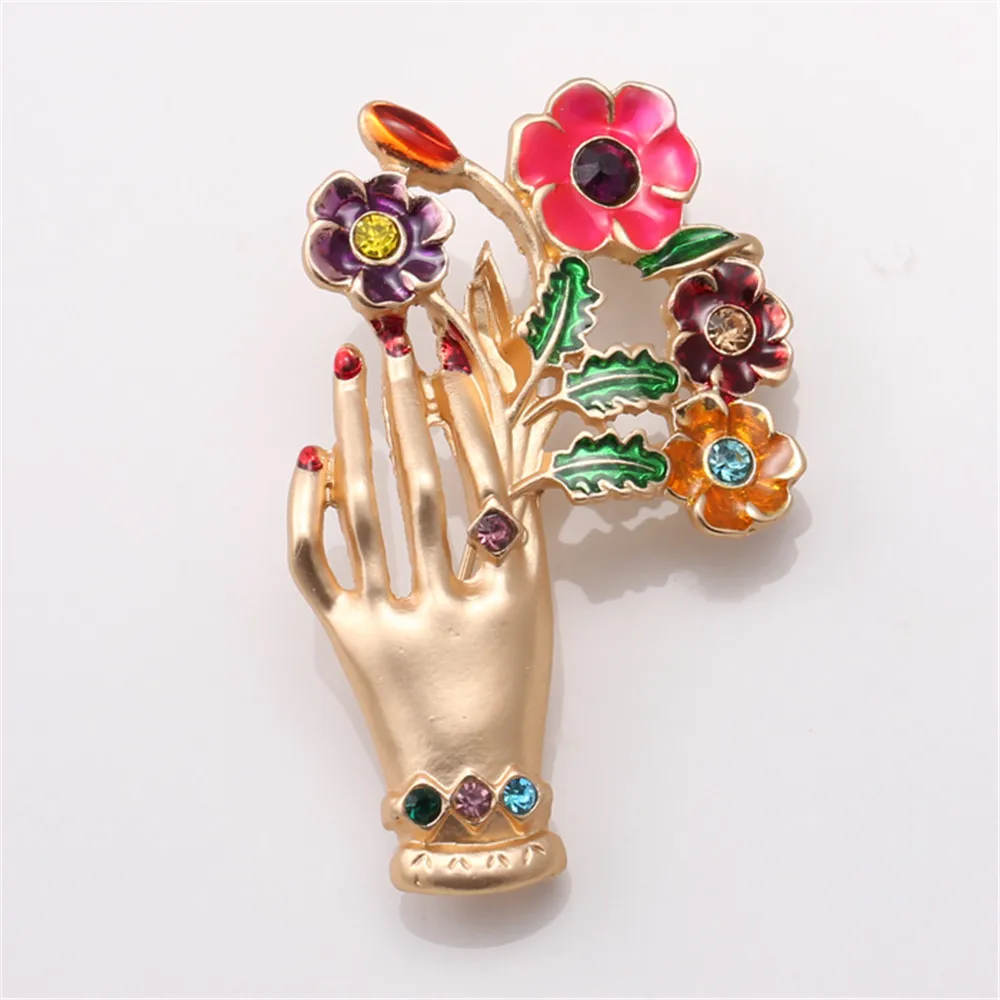 Бесплатная доставка модная Ювелирная Женская Брошь В Виде Цветка бергамот |