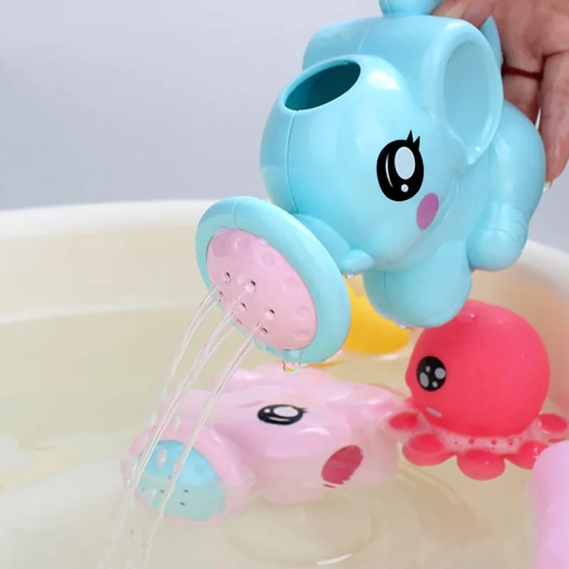 2018 NEW Cute Cartoon Animal elephant classic water toys Baby Bath Toy Infant Educational beach bath toys