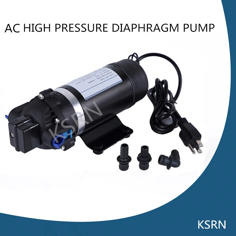 AC 110 V самовсасывающий мембранный насос высокого давления 160PSI поршневой для