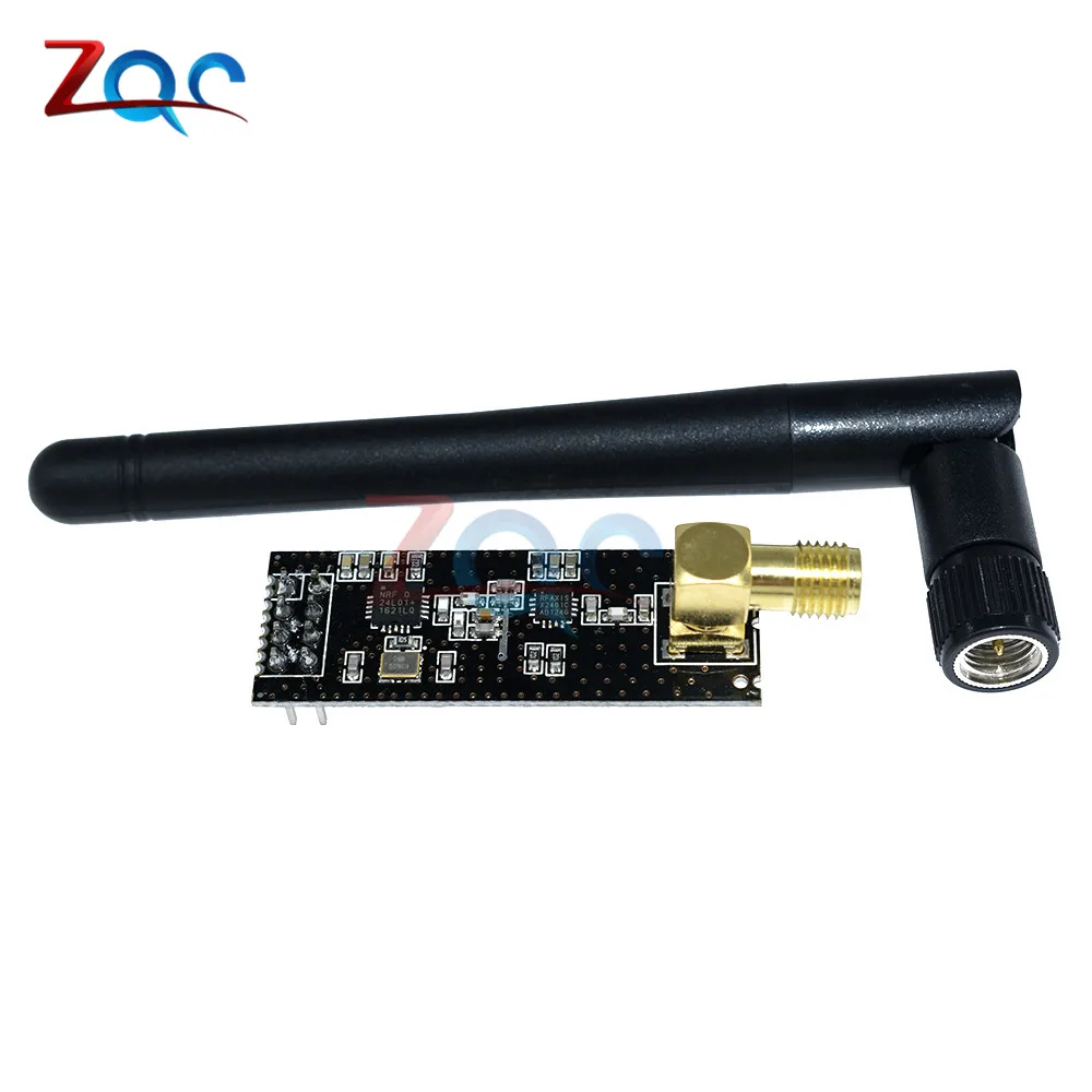 Беспроводной приемопередатчик 2 4G NRF24L01 + PA LNA SMA модуль микроконтроллера для