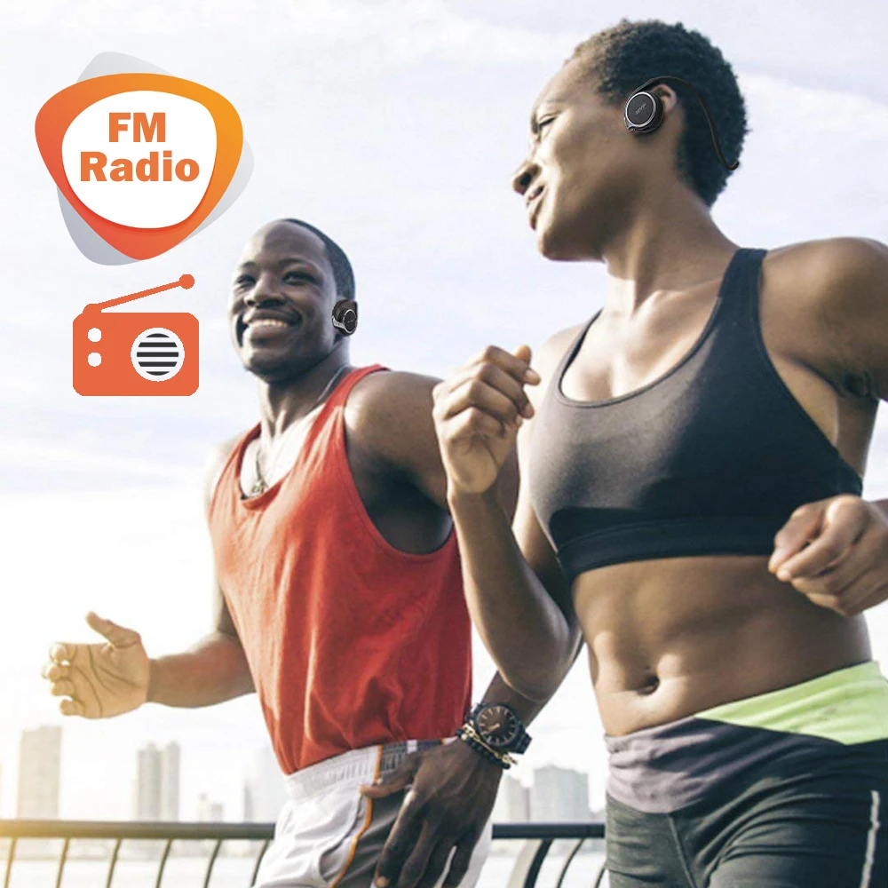 Arikasen Bluetooth наушники спортивные MP3 плеер гарнитура FM радио Расширенная память беспроводные наушники плеер bluetooth наушники микрофон