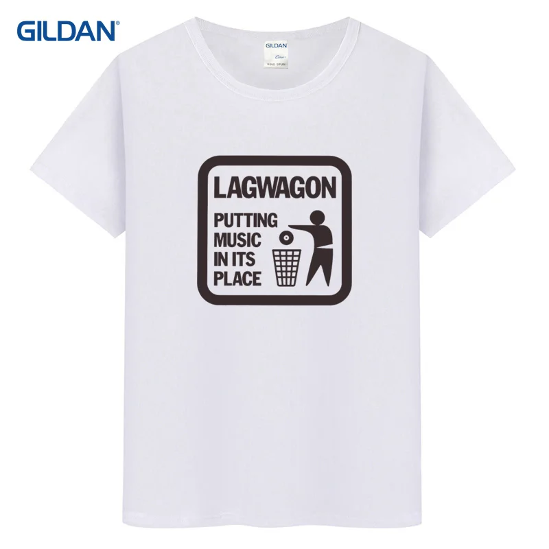 Необычные футболка для Lagwagon положить музыка в стиле панк рок имя NOFX хаки