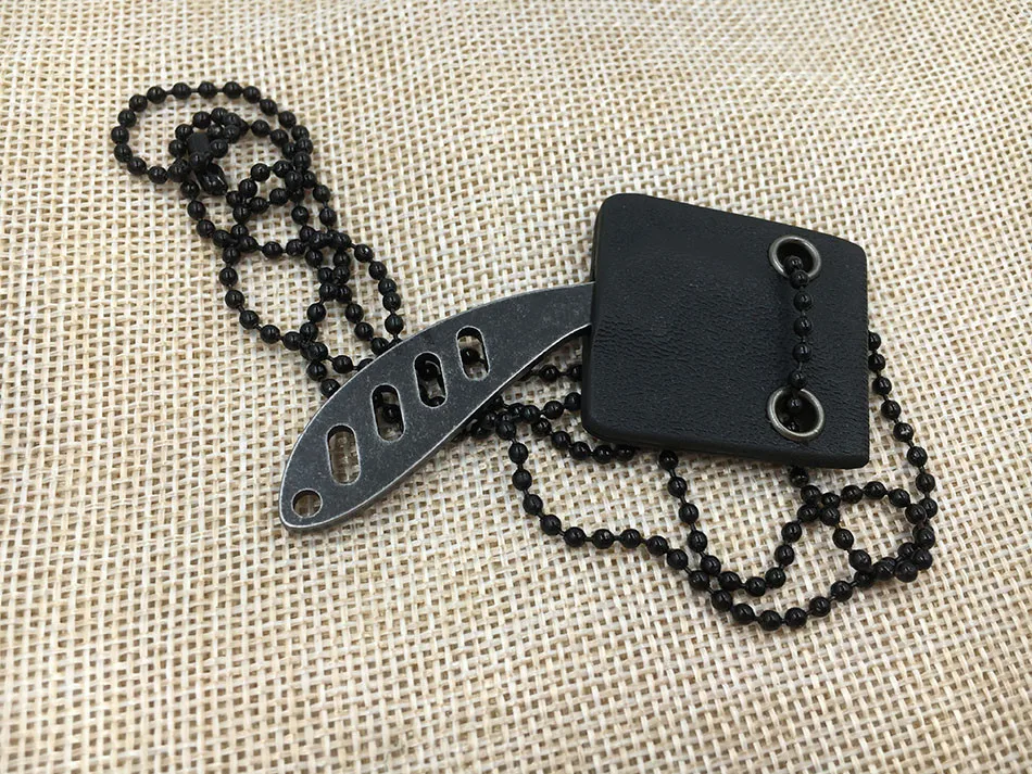 440C, тактическое ожерелье из нержавеющей стали, нож Karambit для выживания, фиксированный мини нож EDC с подвесной цепочкой