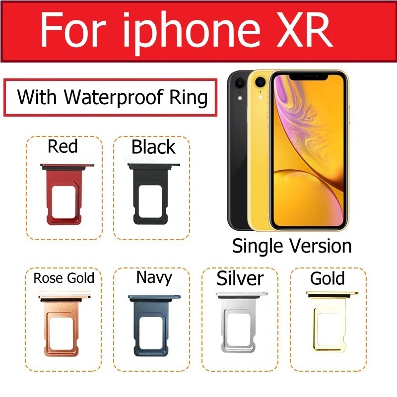 Держатель лотка для одной и двух Sim карт с водонепроницаемой Резиновой