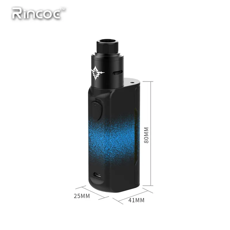 Оригинальный комплект Rincoe Manto Mini RDA 90 Вт одна батарея 18650 маленький размер полный