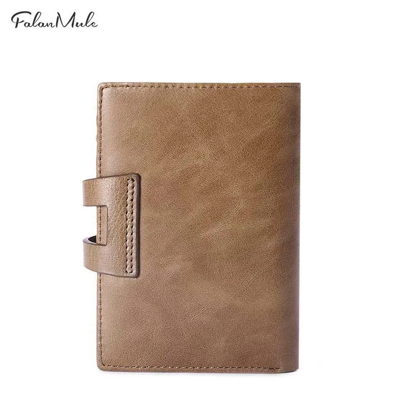 Falan Mule мужской кошелек короткий с сумкой для монет Дизайн Мужской винтажный