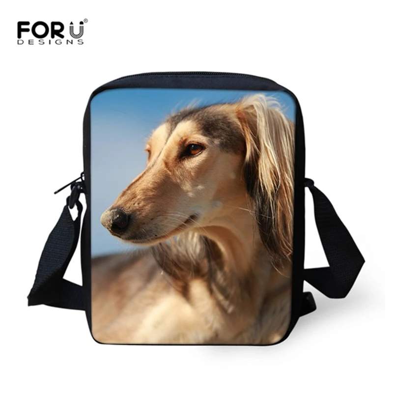 Фото FORUDESIGNS сумки через плечо Greyhound с принтом собаки для женщин 2019 - купить