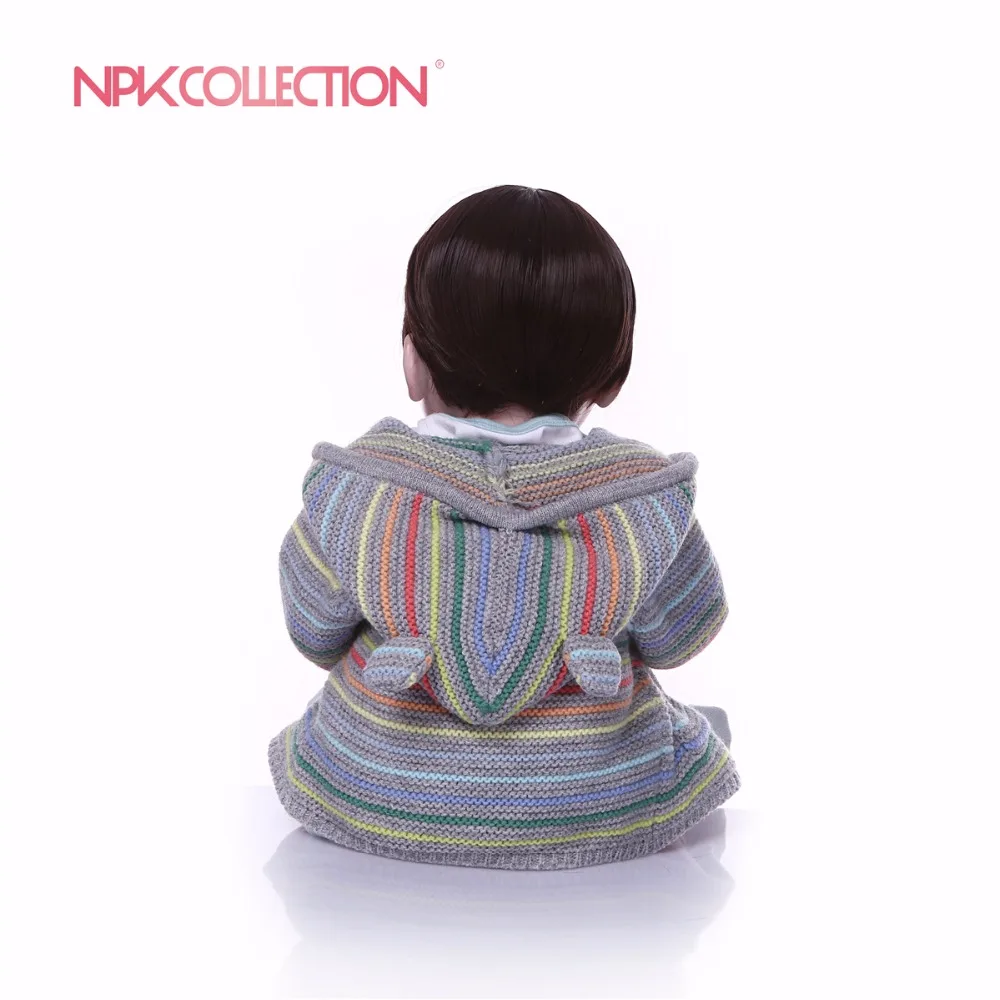 NPK 47cm reborn dolls soft silicone vinyl baby bebe prince bonecas nice clothing girafa plush doll gift kids toys | Игрушки и хобби