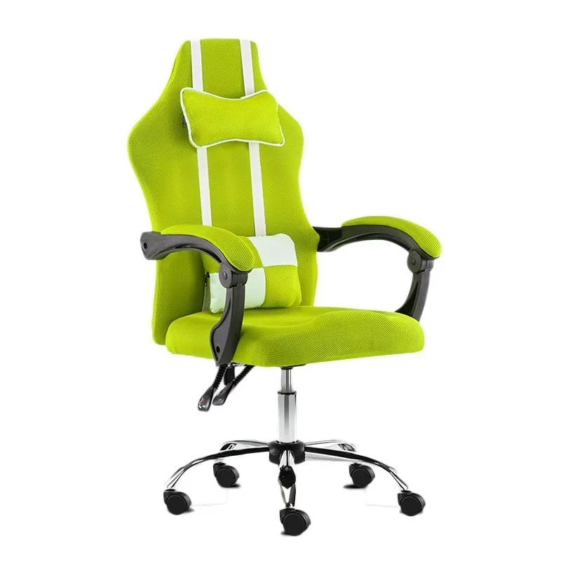 green no footrest Esports Poltrona Boss Gaming Silla Геймерское кресло f8нh может лежать с колесом с подставкой для ног Эргономика из искусственной кожи - Цвет: green no footrest