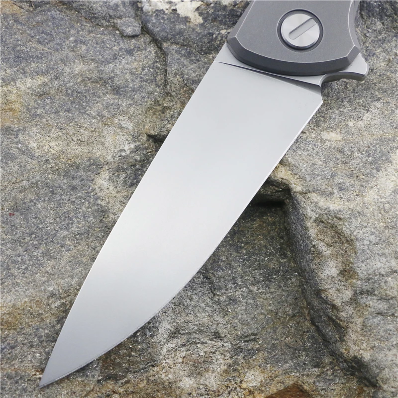 Зеленый шип F95 складной нож D2 лезвие TC4 titanium ручка planar Открытый Охота Кемпинг Сумка инструмент