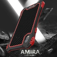 rjust shockproof case for iphone 11 xr x xs 7 8 plus pro max luxury daily life waterproof metal 360 full protection case cover