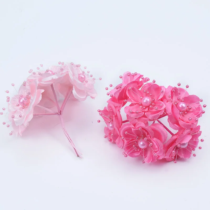 6 шт. золотые серебряные наручные Цветы для невесты жемчужное украшение дешевые