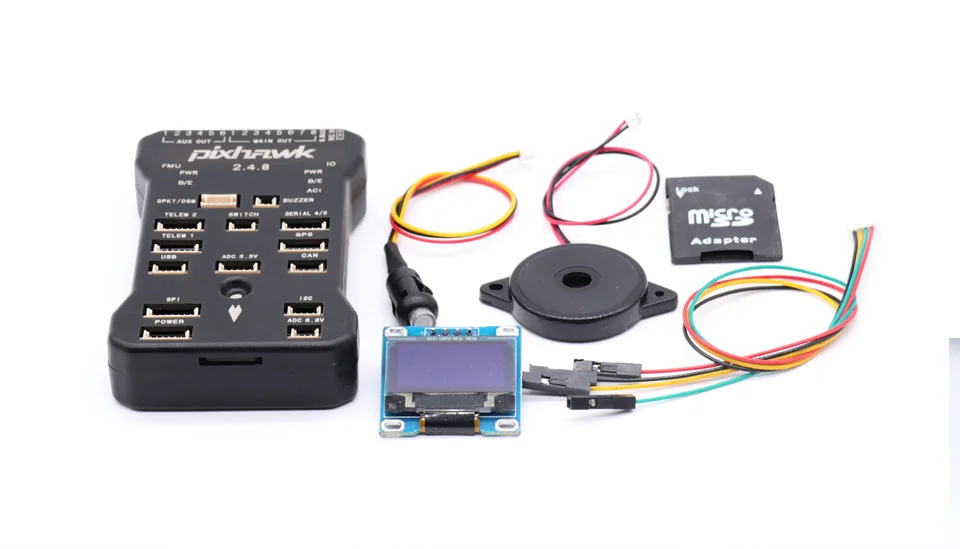 Pixhawk PX4 PIX 2.4.8 32 бит Контроллер полета Автопилот с OSD oled-дисплеем 4G SD переключатель безопасности зуммер для RC квадрокоптера