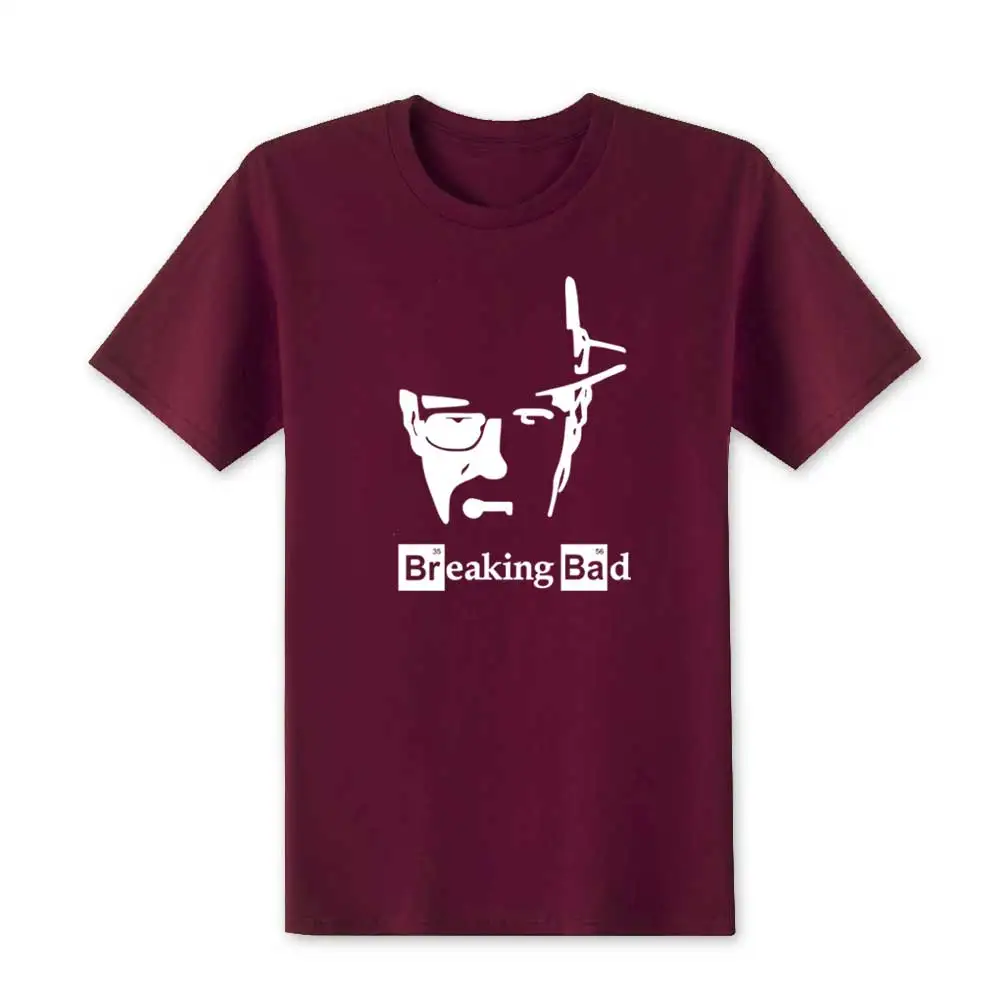 2020 модные летние новые футболки во все тяжкие Мужская футболка хайзенберга белые