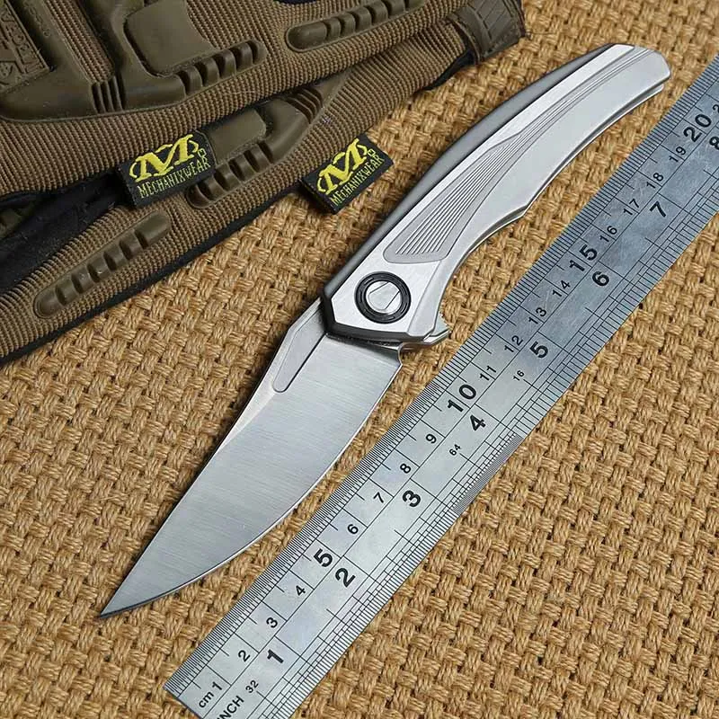 Складной нож DICORIA Quantum Flipper D2 с шариковым подшипником для выживания на открытом