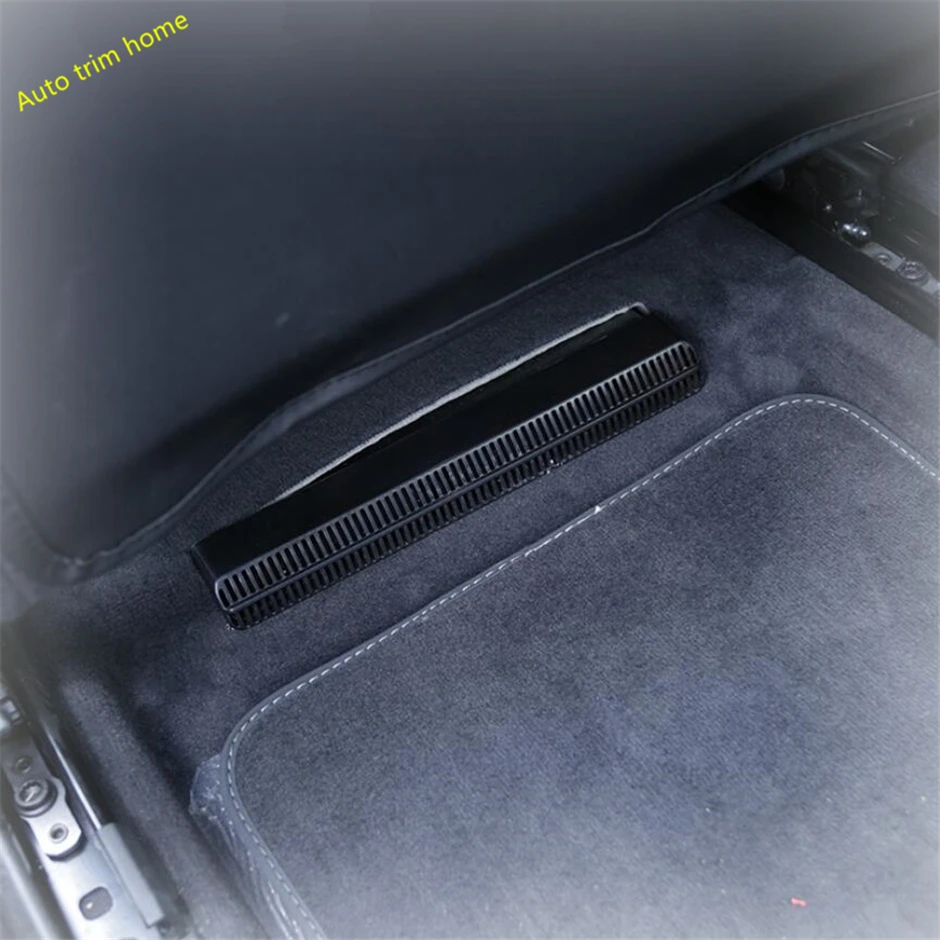 

Accessories Car-styling Seat Under Heat Floor Air Conditioner AC Duct Vent Outlet Grille Cover Kit For Audi A6 C8 2019 2020 2021