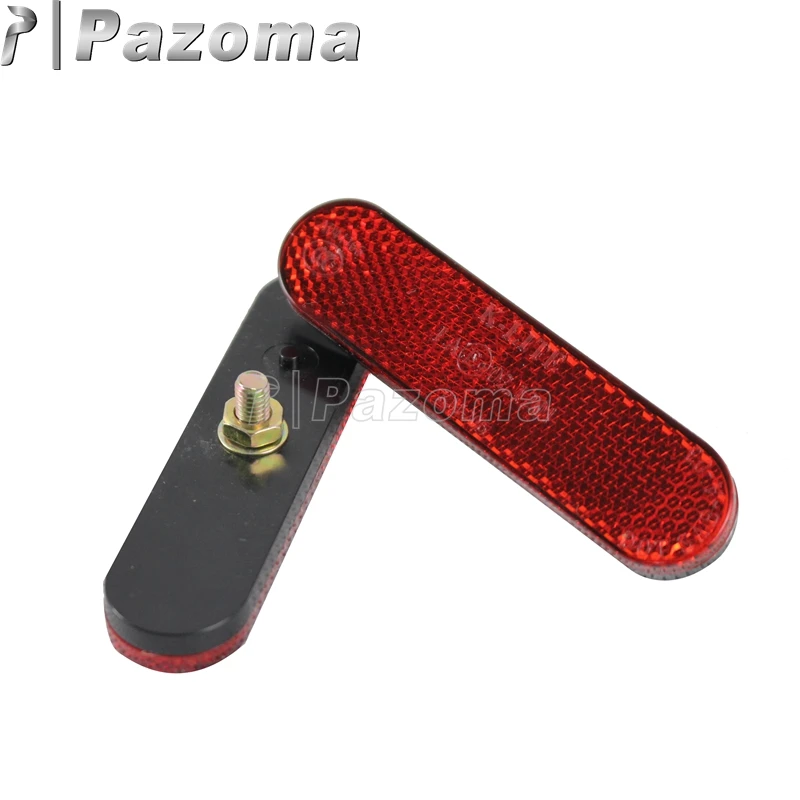 Pazoma Новинка 2 шт. пластиковые мотоциклетные красно желтые овальные безопасные