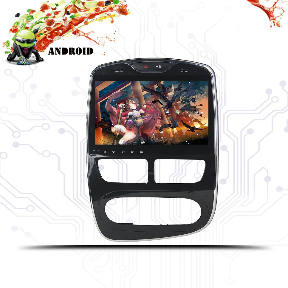 Android 10.0car мультимедийный плеер Радио 8 ядер 4 Гб RAM 64 ROM IPS экран DVD для Renault Clio 2016 2017