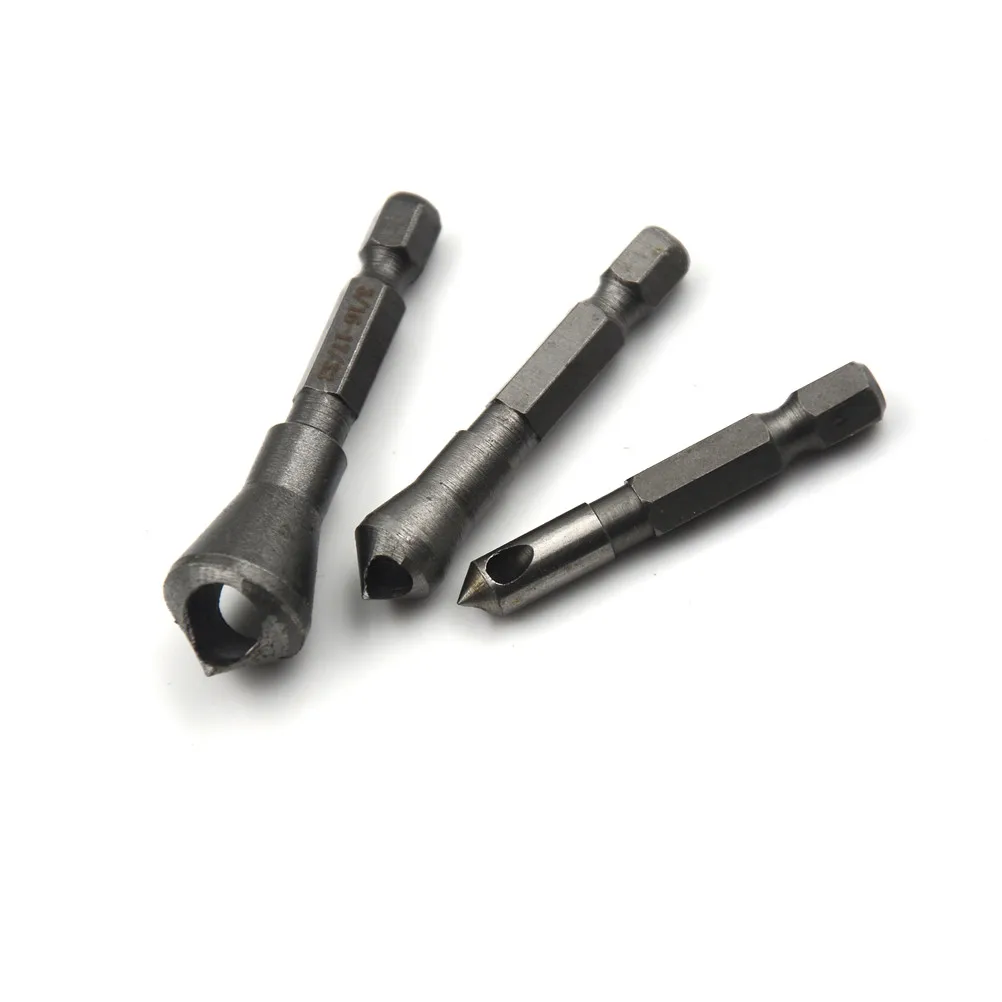 3pcs Bearing Steel Countersink Deburring Drill Bit Chamfering Power Cutting Tool High Quality | Инструменты