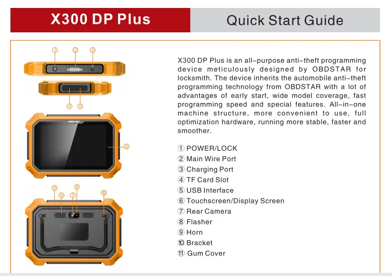 OBDSTAR X300 DP Plus X300 PAD2 полная версия Поддержка программирования ЭБУ и коррекции одометра EEPROM для Toyota Smart Key