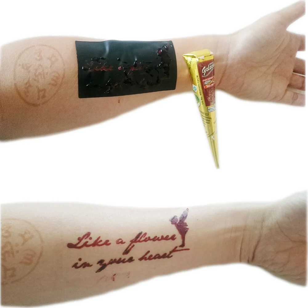 Коричневая хна в конусе для временных татуировок 4 шт|tattoo ink red|tattoo inkred tattoo |