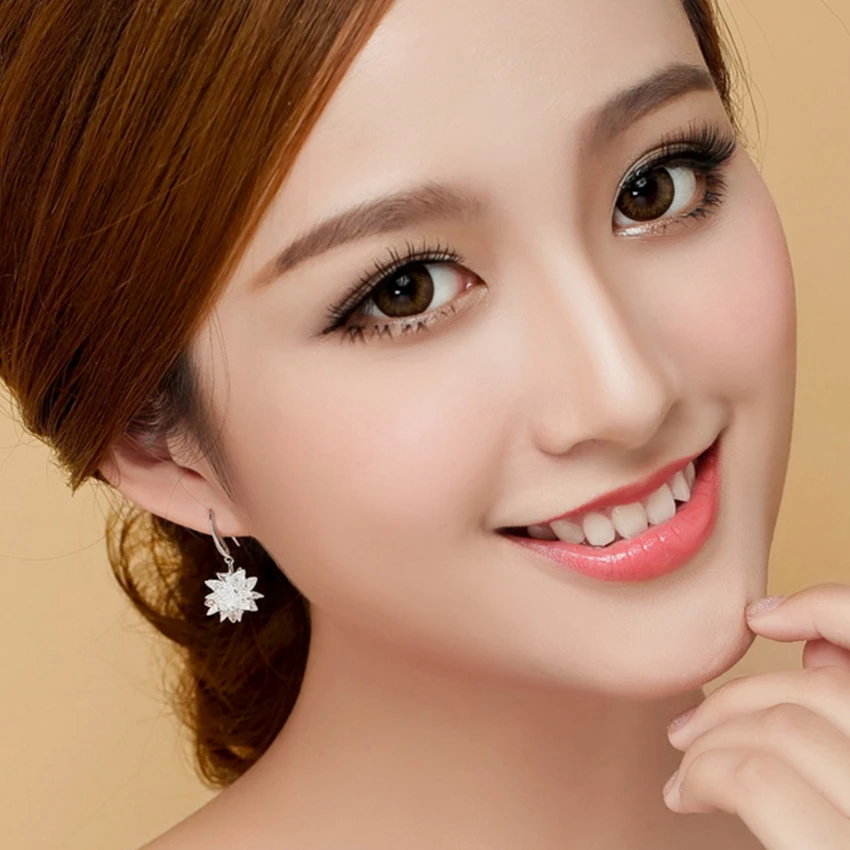 Женские серьги из серебра 925 пробы с камнями|crystal earrings|fashion crystal earringsearrings fashion |