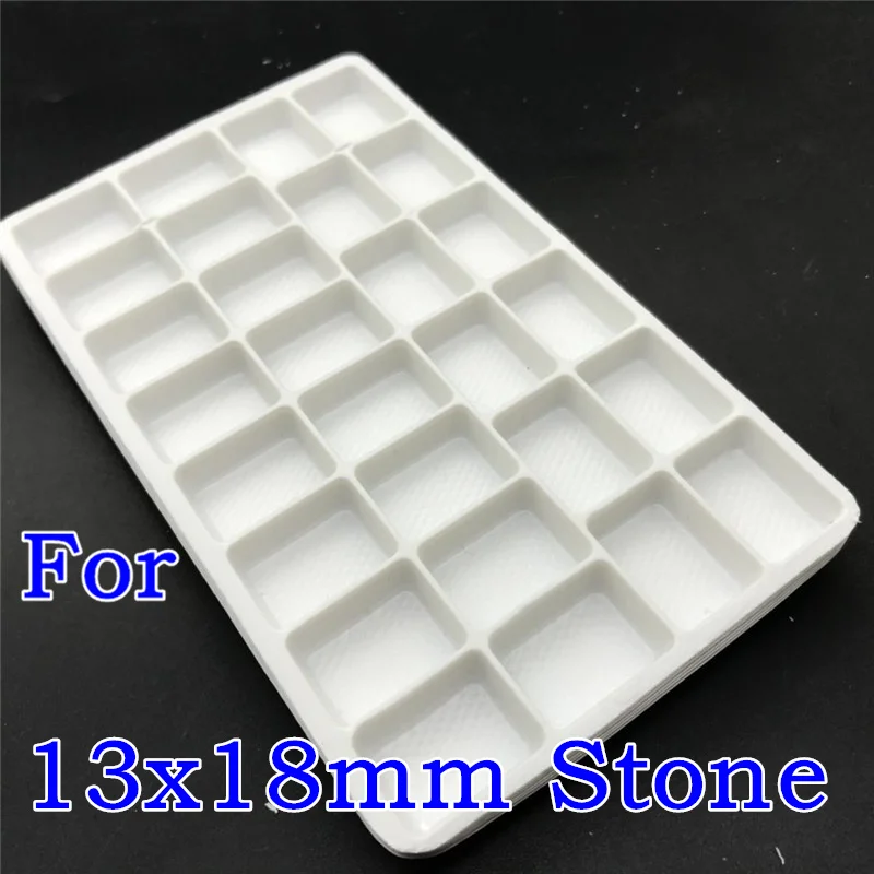 TopStone 66 шт пластиковые белые лотки для кладки/защиты каплевидных, Navette, Овальные, прямоугольные, космические, стакан Rivoli хрустальные стразы