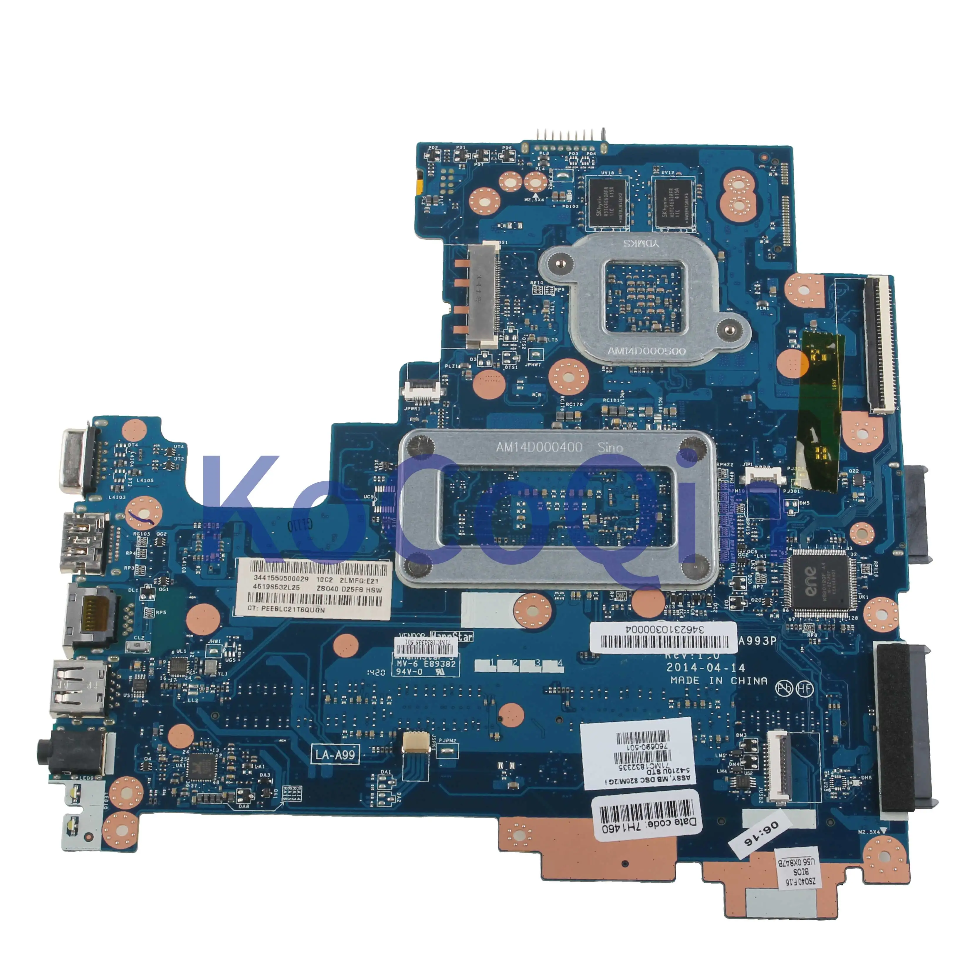 KoCoQin материнская плата для ноутбука HP 14 R ZS040 Core I5 4200U LA A993P 760690 001 501 SR1EF N15V GM S