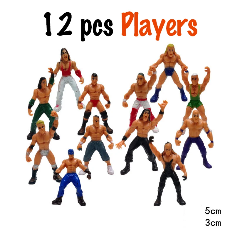 Набор мини фигурок и аксессуаров для борьбы мальчиков 12 игроков|wrestling ring|action figure