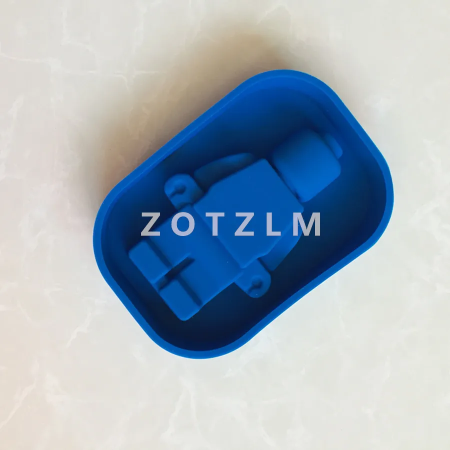 1 шт. 3D мультфильм робот формы силиконовые желе пудинг помадка торта